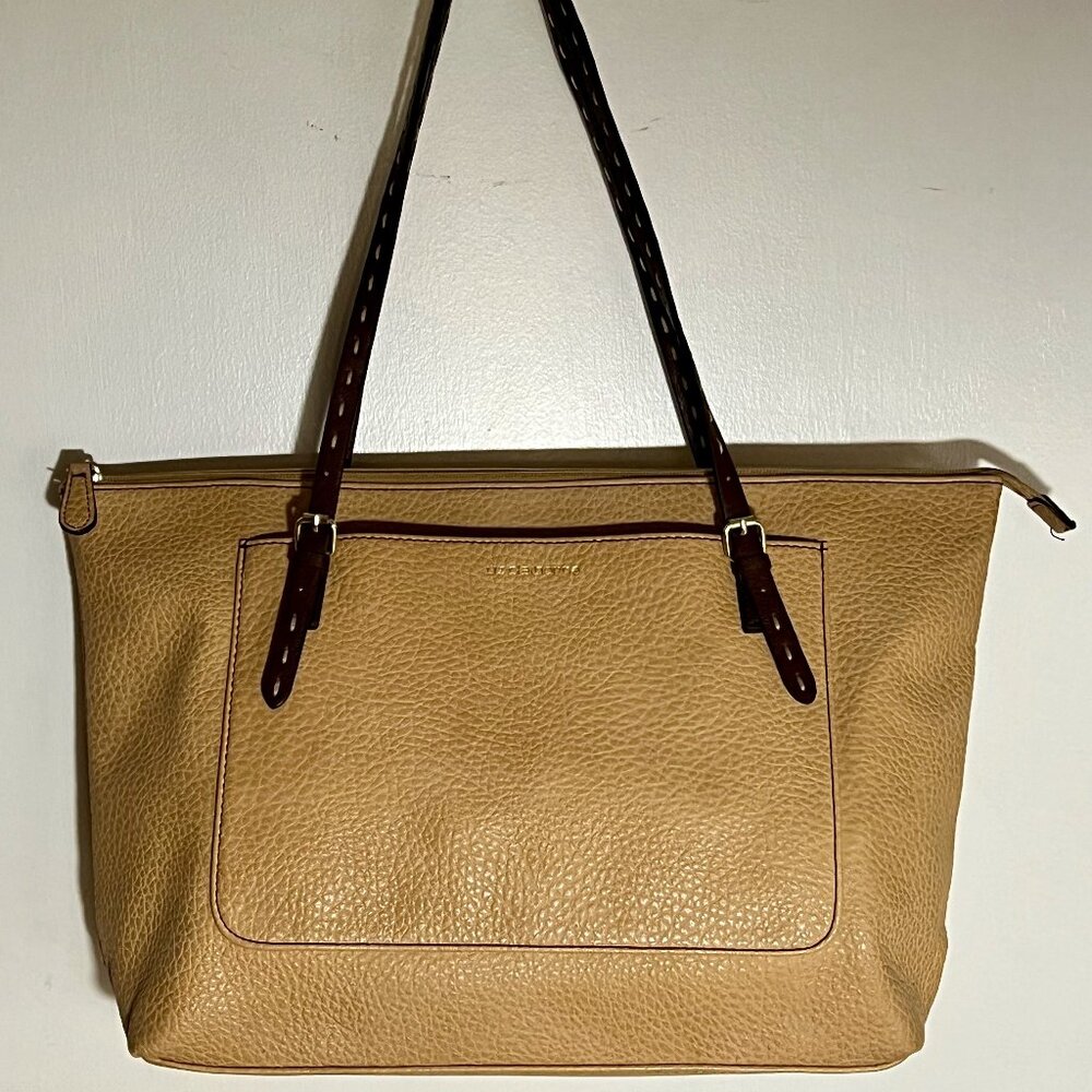 LIZ CLAIBORNE TOTE w/STITCHED HANDLES